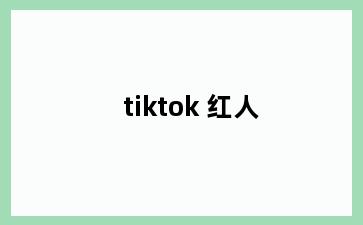 tiktok 红人
